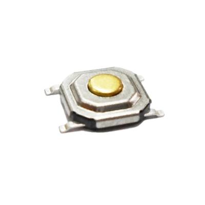 China 5.2mm size tact SMD switch with 4 terminals 6*6mm TS52A-015C-G6.4 for sale