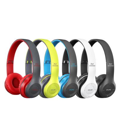 China Wholesale Cheap Best Price BT Audifonos Headset Wireless P47 Headband Smart Wireless Headset Best Price Gaming Earbuds for sale