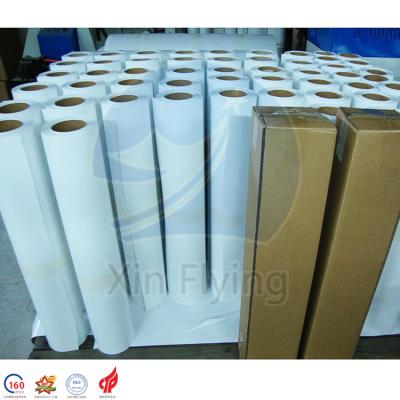 China Transfer Rate 95% roll heat transfer printing paper roll paper for sublimation printing for sale