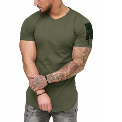 China 2022 Solid Fashion Short Sleeve T-shirt Top Quality Casual Good Quality Hot Selling Men's Breathable T-shirt for sale