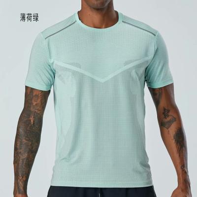 China Breathable Custom Men's Skinny Summer Bodybuilding T-shirt Cotton Workout Fitness Support Tops Casual Clothing Firm Tee for sale