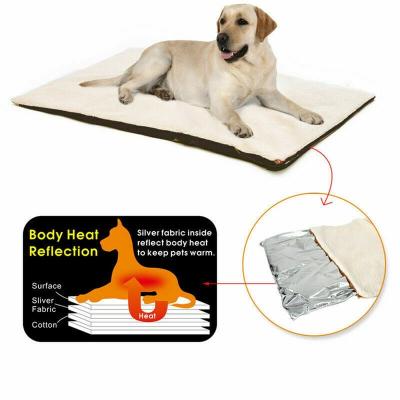 China Self Heating Pet Bed Soft Fleece Comfortable Mat Dog Cat Winter Warmer Blanket Puppy Dog Electric Blanket For Cats Dogs for sale