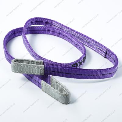 China Safety factor 6:1 25MM 1M High Quality Custom polyester webbing lifting belt EN1492-1 standard: 2000 for sale