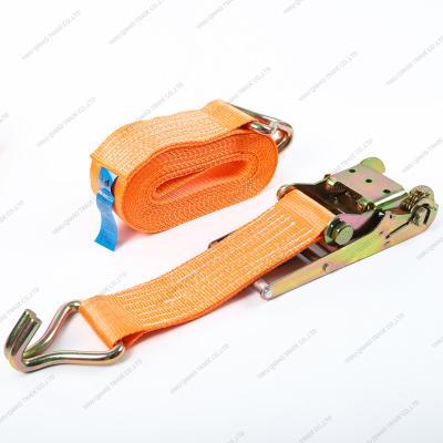 China 100% Competitive Cheap Price Polosyater Cargo Tether 8TX10M Ratchet Tie Down Binding Car Truck Cargo Lashing Belt Rachet Tie Down for sale