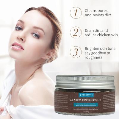 China Exfoliator Maker Private Label Exfoliating Spa Coffee Body Scrub Organic for sale