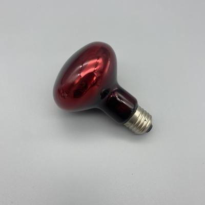 China Red Terrarium Heat Lamp Bulb R63 75W Reptile Heat Bulb For Brooder for sale