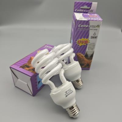 China 26W E27 Screw-in Energy-saving UVB Reptile Lamp: The Perfect Lighting for Reptile Enclosures for sale