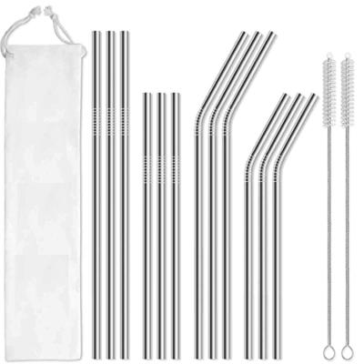 China Disposable Drinks Parts Accessories Straight And Bent Stainless Steel And Stainless Steel Straw Brush for sale