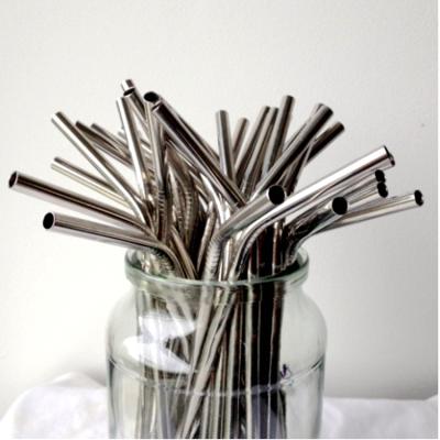 China Sustainable 304 Stainless Steel Metal Drinking Straw Reusable for sale