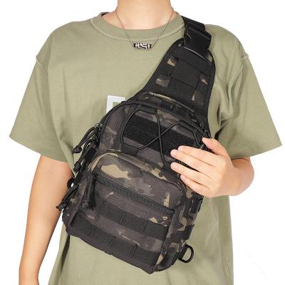 China Outdoor Activity Wholesale Bolso Bandolera Shoulder Strap Multifunctional Adjustable Camouflage Tactical Cross - Body Chest Bag For Men for sale