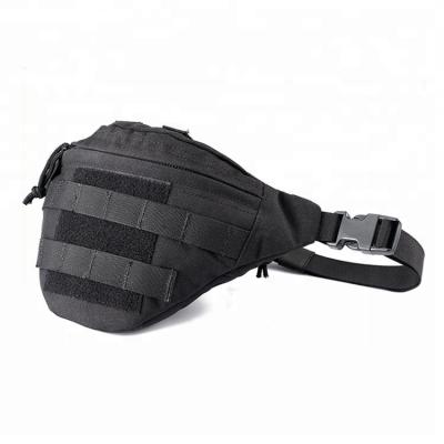 China Custom Anti-theft Tactical Belly Pouch Men Security Duty Molle Pussy Pack Speed ​​Waist Bag for sale