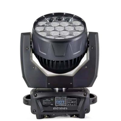 China Music Festival 19 Pcs Led Zoom Wash Light RGBW Stage Beam Lights 15W Moving Head Computer Light for sale