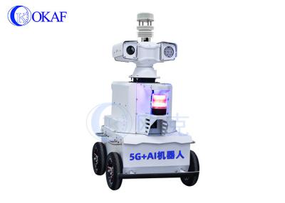 Cina Real-Time Online Environmental Monitoring 5G AI Security Patrol Robot in vendita