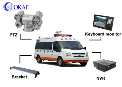 Cina 2 sistema di sicurezza all'aperto montato su veicolo mega delle macchine fotografiche PTZ del CCTV del pixel LED in vendita