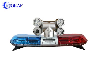 China Vehicle  LED Light Bar Emergency Warning Light Mounted PTZ Security Camera for sale