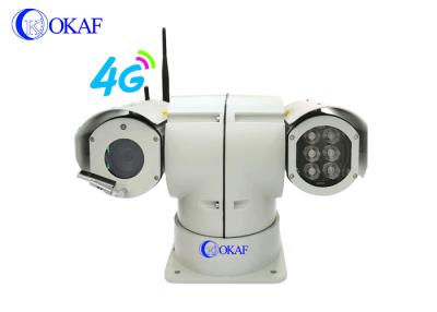 China RS485 4G CCTV CMOS Vehicle Mounted PTZ Camera 100m IR for sale