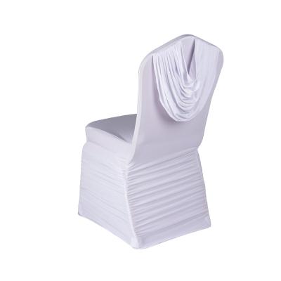 China Modern luxury wedding back outdoor chair cover sash chair cover elastic cooling pure design for sale