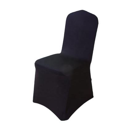 China Factory Directly Sale Cheapest Comfortable Universal Spandex Stretch Single Dyed Chair Covers For Banquet Party Wedding for sale