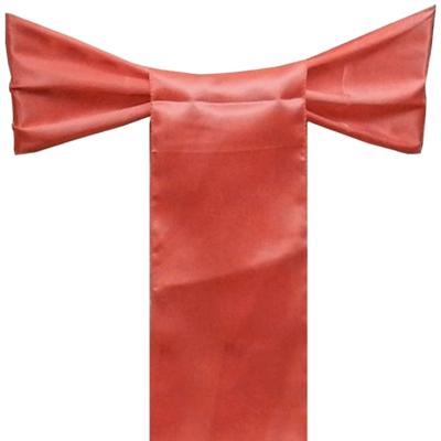 China Simple Cheap Hot Stain Sashes Wedding Chair Decorations Stretch Chair Bows and Sashes for Banquet Hotel Party for sale