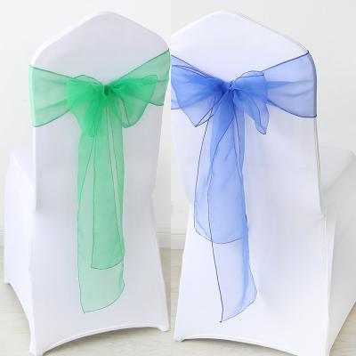 China Simple wholesale cheap organza wedding chair sashes for special events party decoration for sale