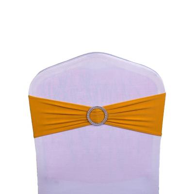 China Simple Spandex Chair Sashes For Elastic Chair Cover Sashes Wedding Chair Sashes Event Prices Voucher Chair Sash for sale