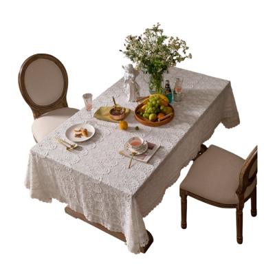 China Top quality handmade modern turkish decoration dining table cover lace style lace table cover sorts for sale