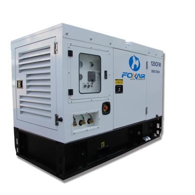 China heavy duty water cooler air compressor 8bar, dual screw air compressor 120cfm for sale