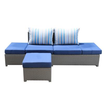 China Modern New Elegant Style Sofa For Balcony Patio Dining Furniture Fabric Handmade outdoor modern patio rattan sofa garden furniture for sale