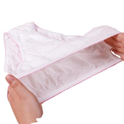 China Antibacterial massage medical use traveling ladies briefs disposable cotton panties underwear for sale for sale