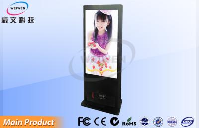 China Car Exhibition HD Floor Standing Digital Signage Kiosk with Android Network 65 Inch for sale