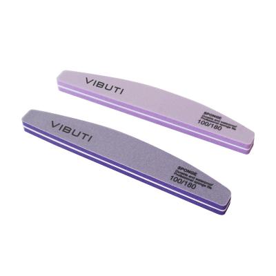 China Nail Care Custom OEM Double Sided Colorful Manicure Tools Nail File Set Sponge Buffer for sale