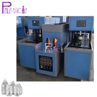 China Halbautomatische PET-Blasformmaschine, 1 Hohlraum, 2 Gebläse + 1 Heiz-/Flaschenblasausrüstung für 5–10 l zu verkaufen