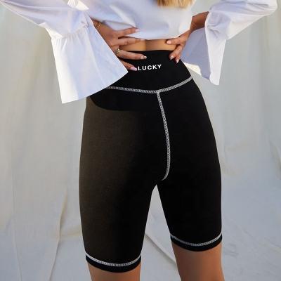 China Breathable Wholesale Best Price Fitness Youbor Elastic High Waist Black Sport Shorts Women Sweatpants Ladies Casual Comfortable Biker Yoga Shots for sale