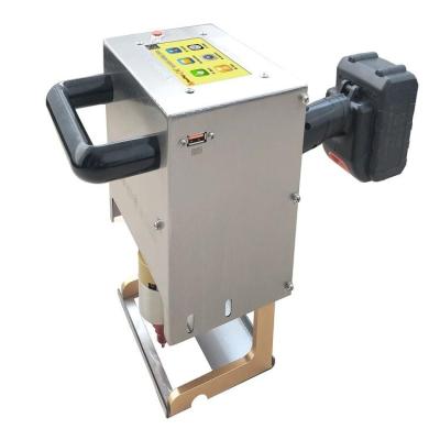 China 70 * 25 mm Electric Marking Metal Nameplate Machine Power Line Marking Machine for sale