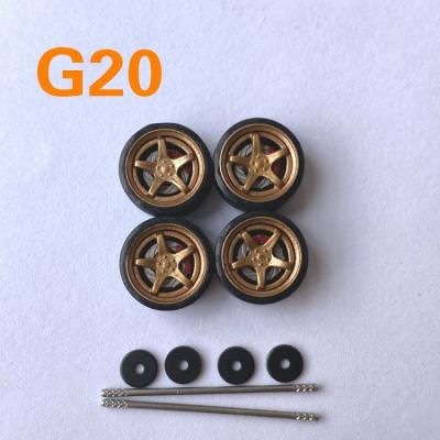 China Machine G Type 1: 64 Scale Alloy Rubber Wheels Tire Pack Series 5X12mm For Toy Vehicles And Model Cars for sale