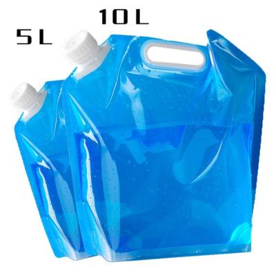 China Custom Liquid Drinking Spout Pouch Printing 5l Barrier Up Camping Water Plastic Packaging Bag for sale