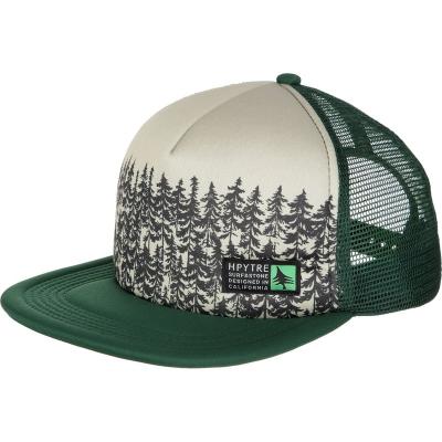 China JOINT 100%Polyester Custom Sublimation Trees Printing Outdoor Trucker Hat With Woven Label for sale