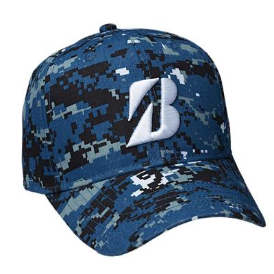 China Low MOQ Digital Camouflage Hat COMMON 3D Embroidery Custom Baseball Cap for sale