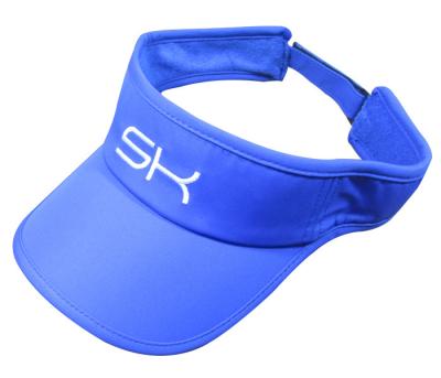 China 100%Polyester Quick Dry Custom Character Embroidery Logo Tennis Sports Visor for sale