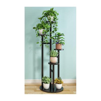 China 100cm Height Plant Pot Holder Stand Iron Metal Flower Pot Frame Durable Indoor Shelf for sale