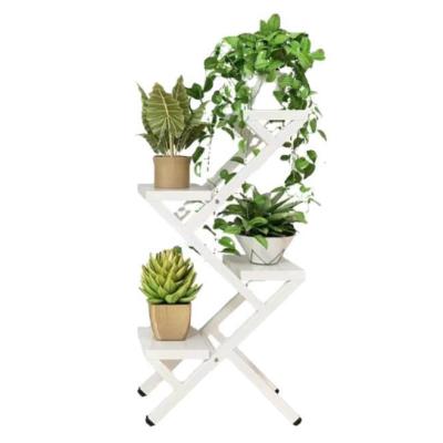 China Cheap Goods 4 5 Layers Flower Pot Rack Planter Rack Indoor Iron Pot Plant Multi Rack For Choice for sale