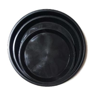 China 4.3 Inch Plate Tray Plastic Good Quality Plant Eco - Friendly Black Saucers For Pots for sale