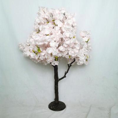 China Indoor Outdoor Plants Cherry Blossom Plastic and Silk Artificial Tree Fabric Fake Flower Table Decorations Plants for Wedding for sale