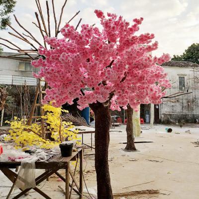 China Factory Direct Selling Durable Cheap Pink Artificial Cherry Blossom Tree for sale