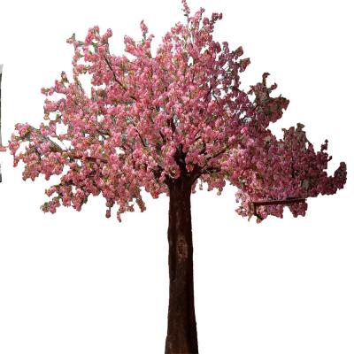 China Realistic Artificial Flower Tree Decoration Peach Blossom Tree For Wedding Decoration for sale