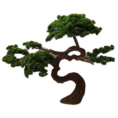 China Indoor Indoor Podocarpus Pine Tree /Mini Bonsai /Artificial Podocarpus Chinese Made Wooden Fake Tree for sale