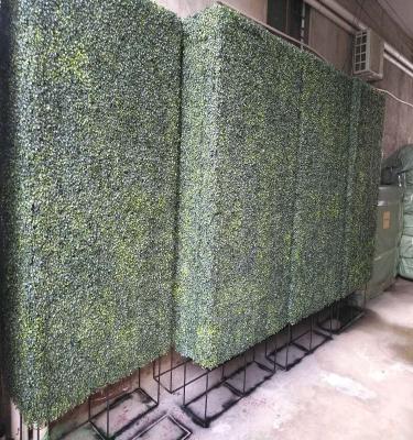 China Artificial Hedge Boxwood Panels Headge Landscape Edging Grass Wall for sale