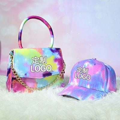 China Fashion Fashion Purse Sets Cross - Simple Body Tie Dye Bag Set Women Handbags Ladies Shoulder Handbags and Hat Set for sale