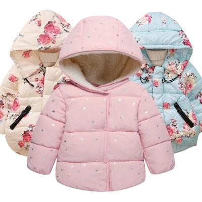 China Princess Jacket Coats First Year Birthday Gifts Print Cotton Padded Clothes Breathable Girls Autumn Winter Baby Outerwear Infants for sale