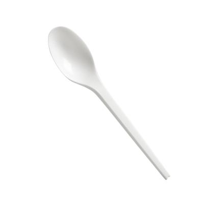 China Dining Spoon High Quality Polylactic Acid Degradable Bulk Cutlery Custom Made PLA Spoon for sale